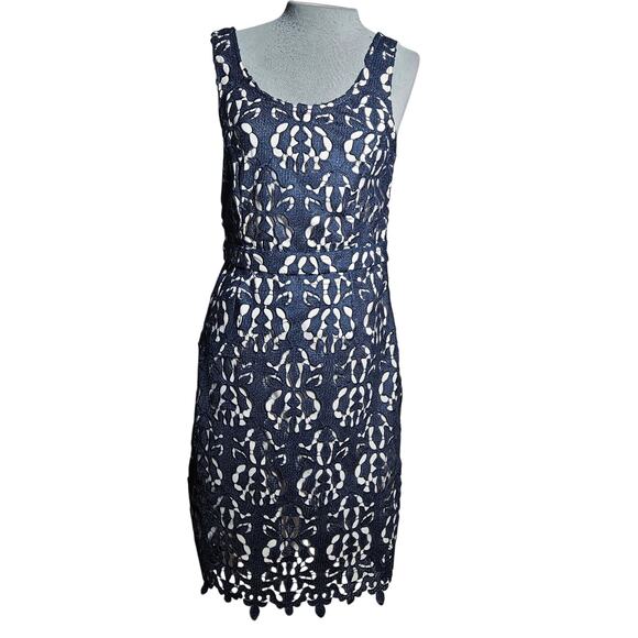 Banana Republic Blue Lace Dress New with Tags Size 4 - Picture 1 of 4